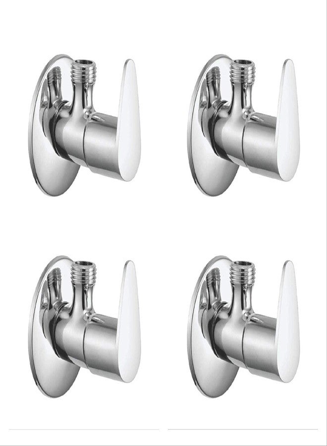 SBD Fassio Angle Valve Cock Stop Cock with Wall Flange and Lifetime Warranty, Set of 4